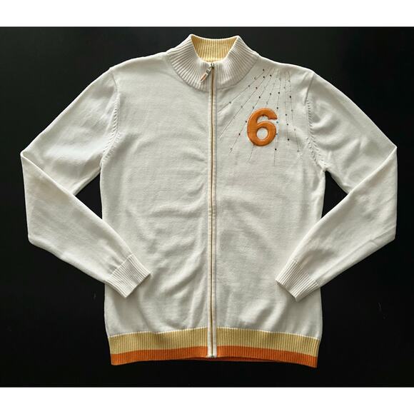 DISEISEI Full Zip Knit Sweater w/Stone Accents sz L (fits like a US sz Small) - Picture 4 of 16